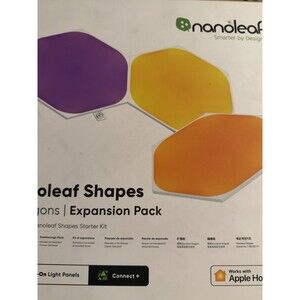 Nanoleaf Shapes WiFi & Thread Smart RGBW Hexagons Expansion Pack (3 Pack) NIB